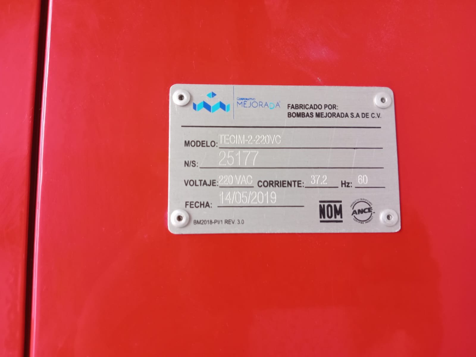 EQUIPO DE BOMBEO DE INCENDIO